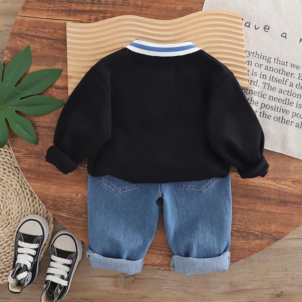 Ensemble Décontracté à Manches Longues pour Enfants, Tenues Confortables pour le Quotidien