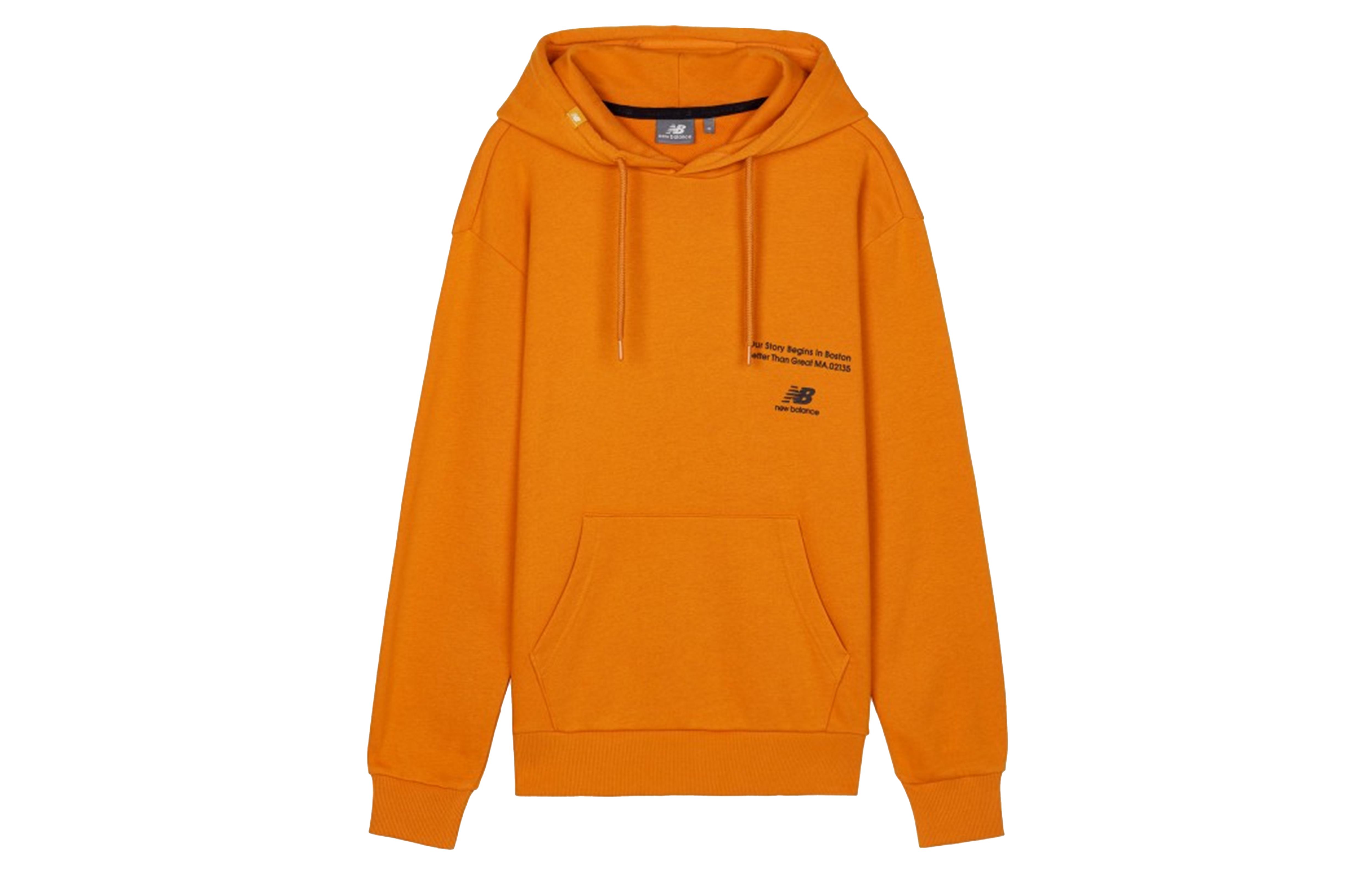 

New Balance Sport Style Sweatshirts Men s Orange Hooded Moderate Regular NCA3E021-ORG XL