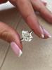 925 Sterling Silve 1-4 CT Zircon Sparkling Luxury Water Drop Shape Ring For Women Engagement Wedding High Quality Fine Jewelry