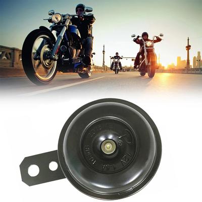 Motocyklová elektrická sada klaksonu Univerzální vodotěsný kulatý hlasitý klaksonové reproduktory 12V klakson 1,5A 105db Signál pro motocyklové příslušenství