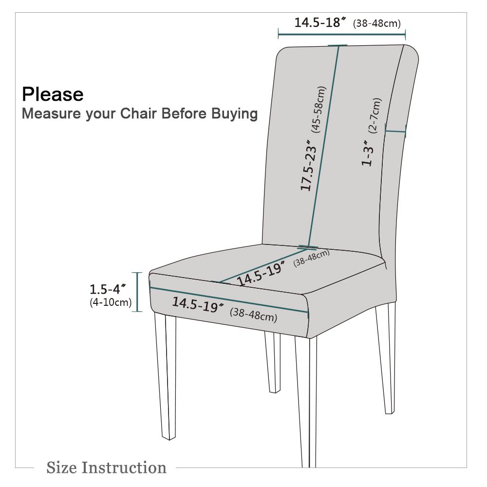 Waterproof Chair Cover Solid Colour Elastic Removable Chair Covers Protector Designed For Living Room Kitchen Area Wedding Dinner Home 11colors
