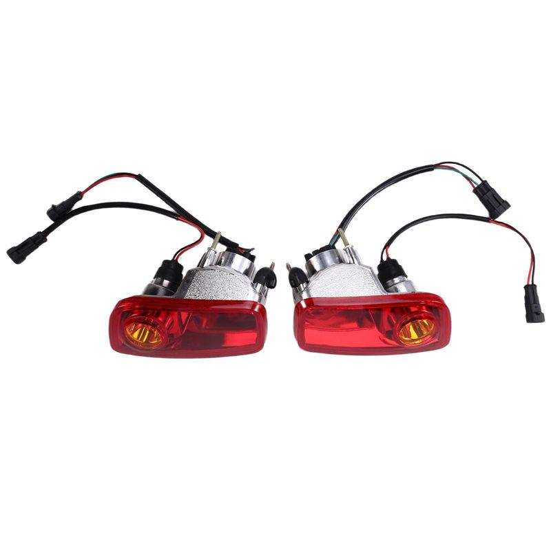 

For Eagle Golf Cart Taillight Tail Light Turn Signal Brake Light Replacement Set- 12V Part Numbers 3126100-003, 3126200-003 красный