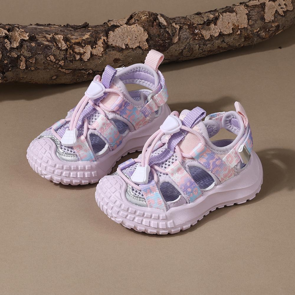 

New Summer Kids Sandals For Girls Mesh Flower Breathable Children Sport Shoes Soft Sole Toddler Girls Sandals Beach EU21-30 24