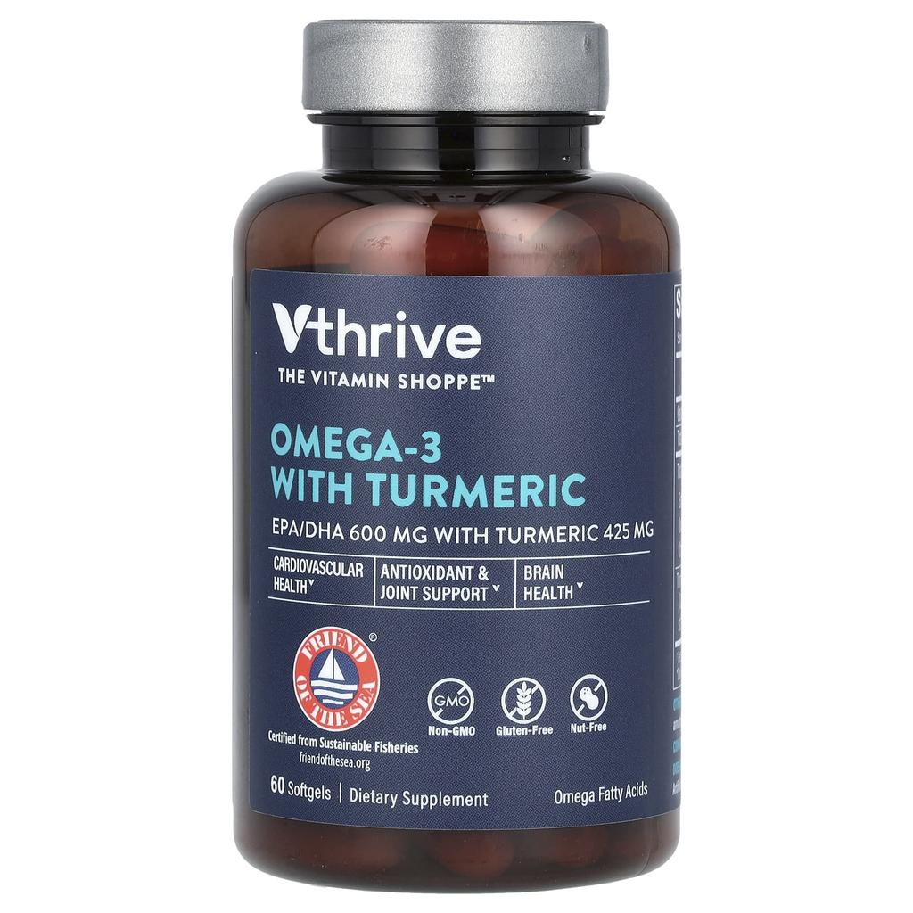 Omega 3 with Turmeric, 60 Softgels