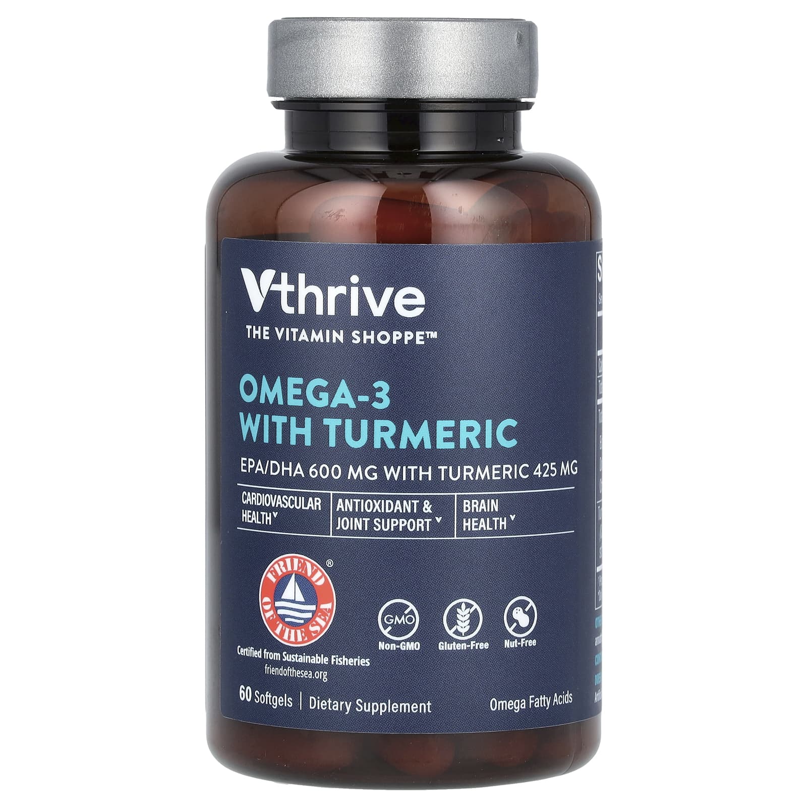 

Omega 3 with Turmeric, 60 Softgels
