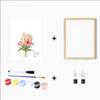 Flower Bouquet Handprint Art Craft DIY Kit, Unique Gifts for Mom from Daughter or Son for Mother's Day Birthday Christmas Grandma .(44*34cm, with
