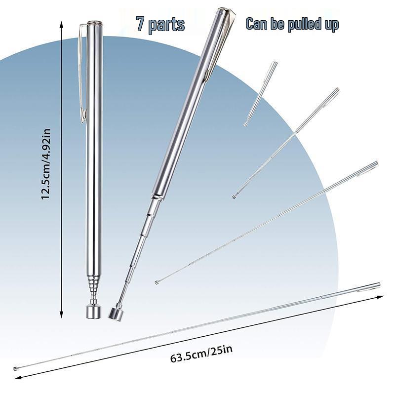 Strong Telescopic Magnetic Pickup Tool - Adjustable Pen-Shaped Rod for Auto Repair