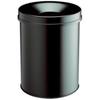 Durable Round Waste Bin Safe 65, 60 Liters, Black 0.000000 Black