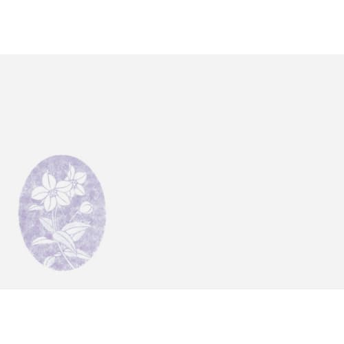 

Wakaizumi Lacquerware High-Quality Paper Table Mats, 1.5 ft. Long, for Memorial Services, Kikyo Kasumi (Plant Flower) Design, 100 Sheets, B-26-73