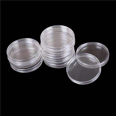 Boîte ronde transparente de Protection de monnaie commémorative de boîte ronde transparente de diamètre intérieur de 50Mm