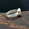 Reicher Roter Rubin 925 Sterlingsilber Ring Schmuck, Handgefertigter Solider Hochzeitsgeschenkring