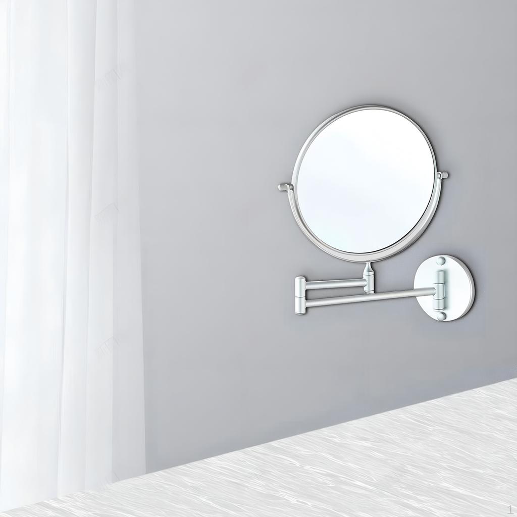 Swivel Wall Mount Mirror with 3x Magnification & Mirror, Fixing Screws
