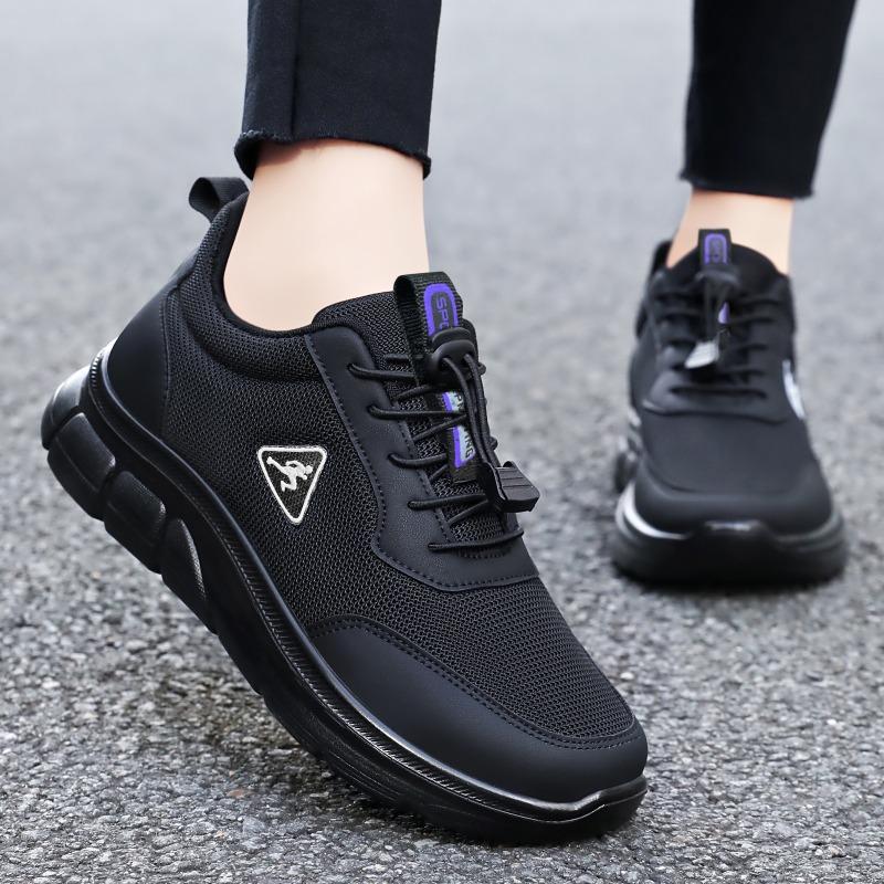 Shoes women's shoes are versatile in autumn, new soft soles are not tired, mother shoes casual shoes, couples walking and one pedal single shoes
