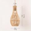 Weave Rope Lampshade Lighting Fixtures Rustic Decoration Hanging Lamp Shade for House Hallway Living Room Home Dining Room
