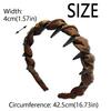 Wave Pattern Wrapped Hair Hoop Comfortable Fabric Headband Non-Slip Headband Adjustable Elegant Women's Satin Hairband