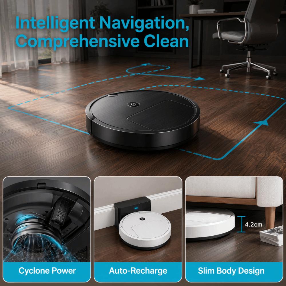 3-in-1 Robot Vacuum USB Charging Smart Sweeping Robot Multifunction Cleaning Floor Cleaning
