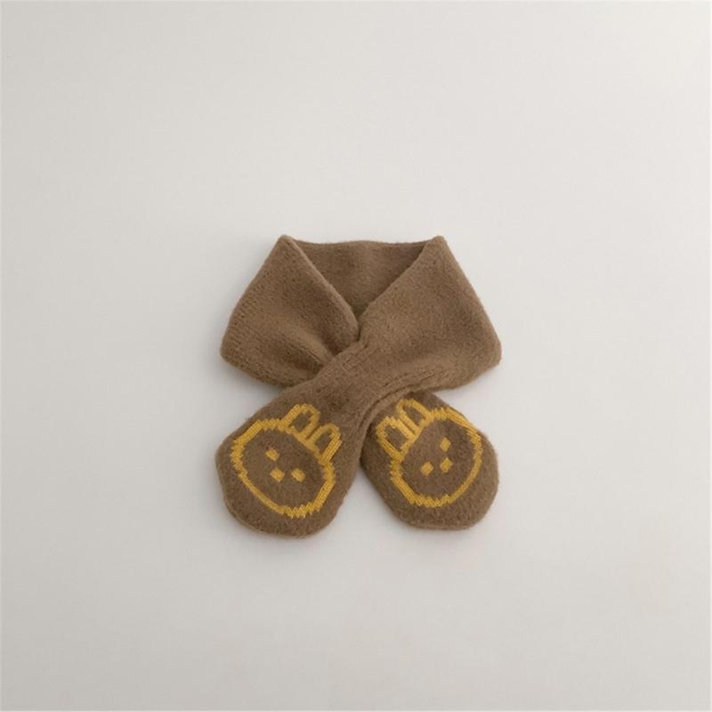 Einfarbiger Babyschal Kinder Nackenwärmer Herbst Winter Nackenbedeckung Winddichtes Halstuch für Jungen und Mädchen 6M bis 4J