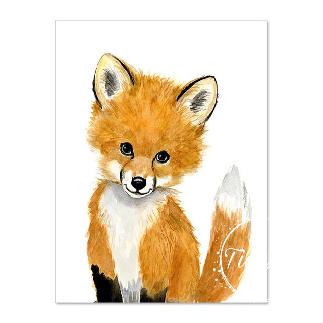 Zwierząt arkusze dekoracyjne obraz ścienny plakat artystyczny płótna dziecięce obrazy pokojowe do przedszkola dekoracyjne wydruki plakaty ścienne bez ramki