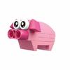 Creative Zoo  Building Blocks Animal Model Set – Rhinoceros Goose Milch Cow Children's Assembled Toys, Fun Animal Ornaments