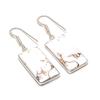 Natural Wild Horse Gemstone 925 Sterling Silver Jewelry Earring 1.65" AE-12143