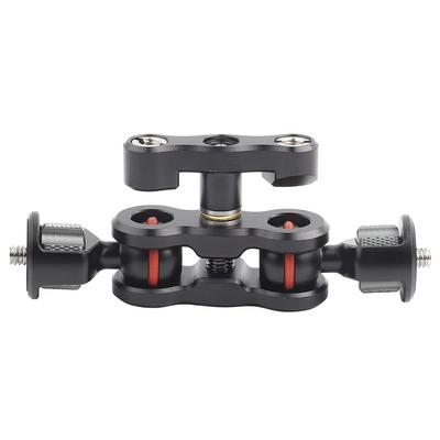 Multi Function Dual Ball Head Hot Shoe Magic Arm Mount Adapter Camera Accessory