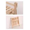 Estante de Almacenamiento de Escritorio de Madera de 2 Niveles Estante de Almacenamiento de Escritorio Plegable Organizador de Almacenamiento de Escritorio Estante para Material de Oficina para Dormitorio