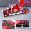 AAYL1 1/24 Legierung Schwerer Sattelzugzugkopf Auto Diecast Spielzeug Container LKW Ingenieur Transportfahrzeug Automodell Ton und Licht