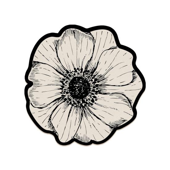 Diatomitowa Podkładka pod Talerz w Kształcie Kwiatu Odporna na Ciepło Antypoślizgowa Mata na Stół Szybko Chłonąca Wodę Mata do Kuchni Stołu Jadalnianego Dekoracyjny Wystrój Domu