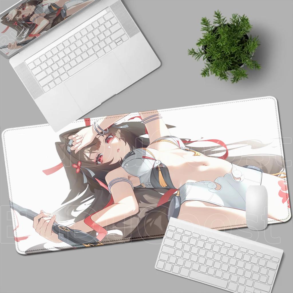 Zenless Zone Zero YeShunguang Mouse Pad ZZZ Game Laptop Mat Large Kawaii Anime Girls Ye Shunguang Mousepad PC Gaming Accessories