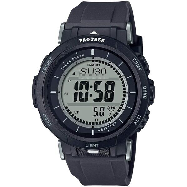Domestic genuine product CASIO PRO TREK Casio Pro Trek Digital Durasoft Band Tough Solar Black Men s Watch PRG-30-1JF