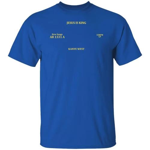 Men s Kanye West Jesus Is King Album 2019 T-Shirt Blue - Unisex S-5XL Kardashian XXXXL