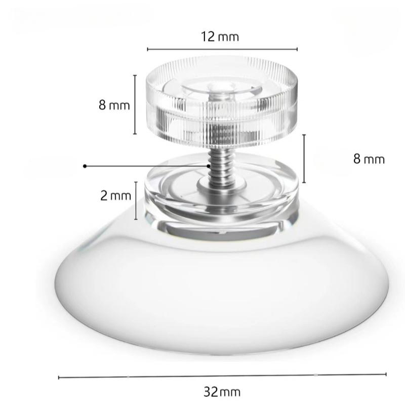 5/10 Suction Cups with Screw Plastic Suction Cup Holder PVC Suction Cups with Screw Nuts Suitable for Bathroom Windows and Car Sunshades