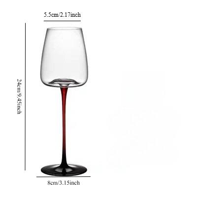 Large Capacity Red Wine Glasses High Wine Glass Set Home High Value Crystal Glass Burgundy Wine Glass High Bar Barware