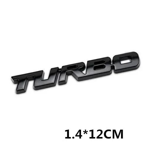 3D Turbo Klistermärke Metall Krompläterad Zinklegering Märke Emblem Dekal Bildekal Klistermärke Bak-/Sidodekal Biltuning Tillbehör