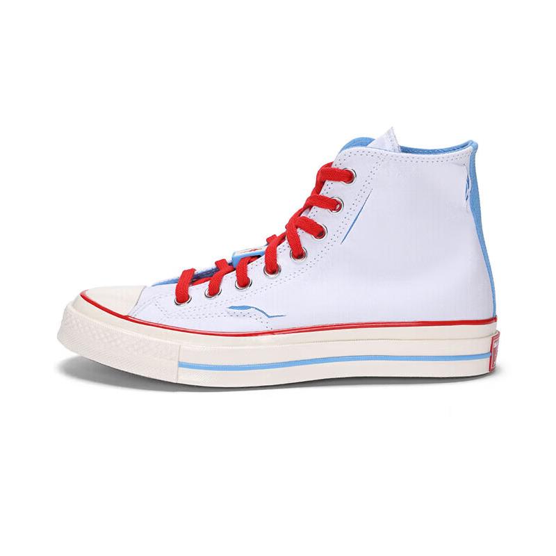 Converse Chuck Taylor 70S Seasonal Comfortable High-Top Canvas Shoes Unisex Sneakers White Blue A04283C