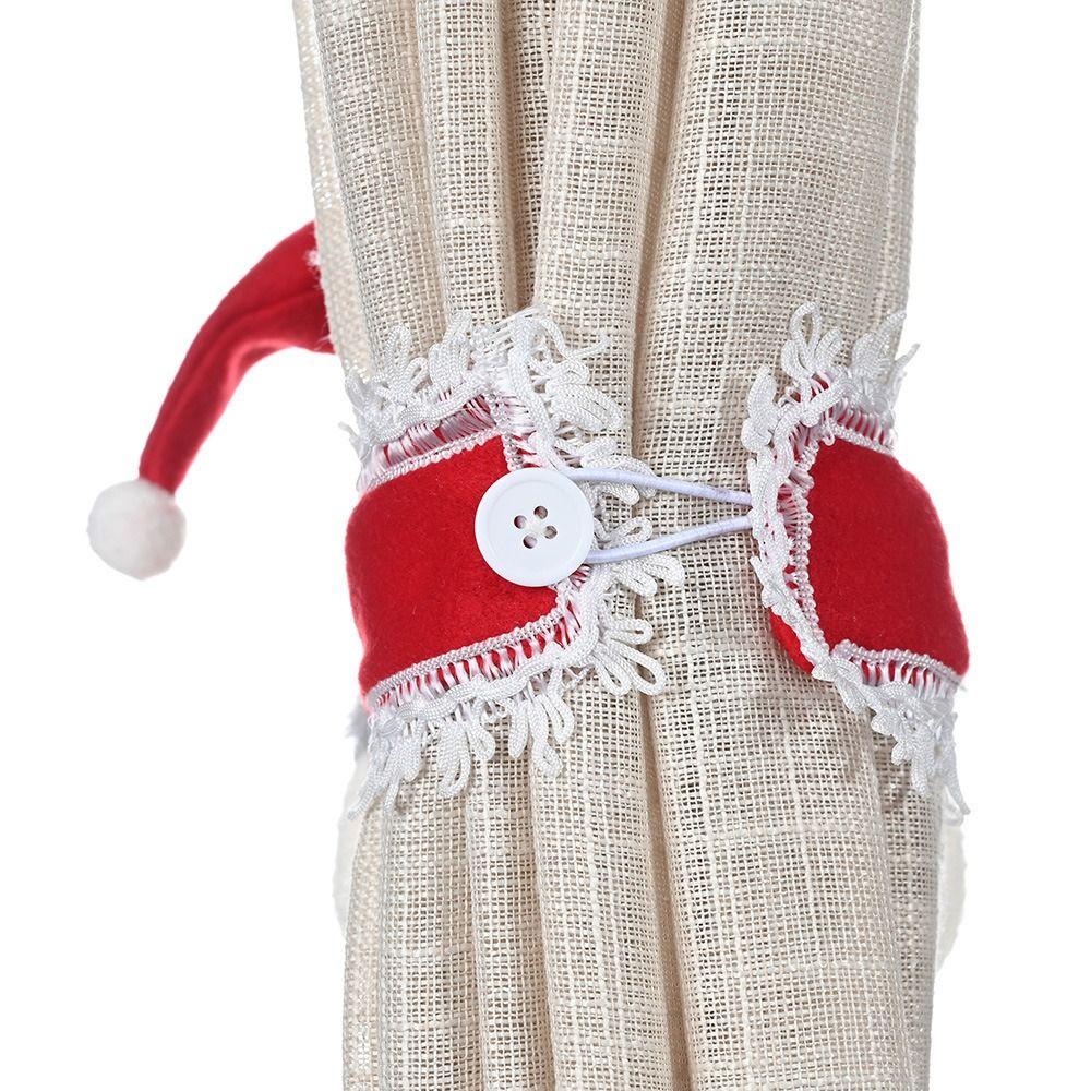 Snowman Curtain Tieback Elk Curtain Straps Curtain Decoration Christmas Curtain Buckle Home