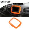 Orange Center Console GPS Navigation Cover Trim Decor For Jeep Renegade 2015-17