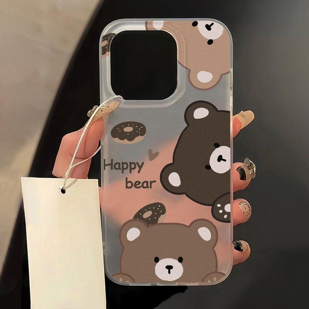 Donut-Bär ist geeignet für iPhone17promax Apple 17Pro matte große Loch Handyhülle 17/16 Sturzfest.