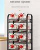 Multi-Layer Kitchen and Bathroom Storage Trolley with Wheels
