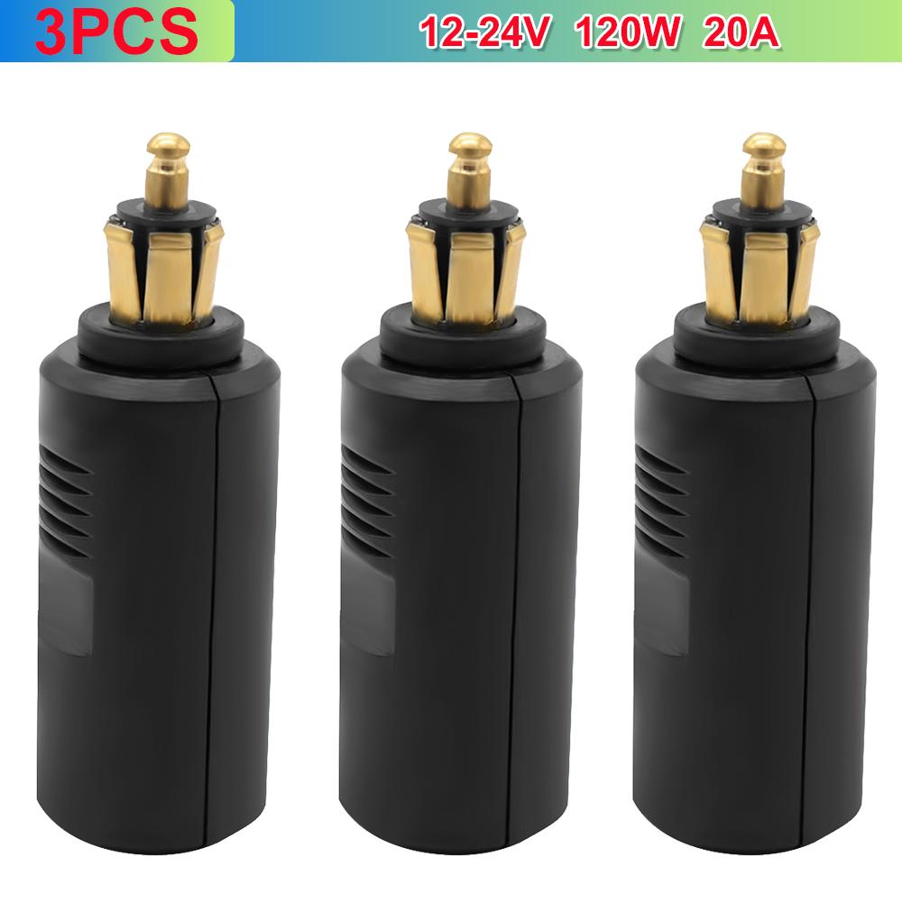 10-1PCS Motorcycle Cigarette Lighter Socket Plug Connector Adapter Car Cigarette Lighter Charger Socket Power Outlet Plug Adapte