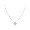 Gold necklace female French retro exquisite niche design stacked wearing love collarbone chain commuting versatile