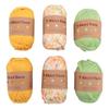 6 Rolls T Shirt Yarn Soft Elastic Washable Multipurpose Fabric Cloth T Shirt Knitting Yarn Carpet
