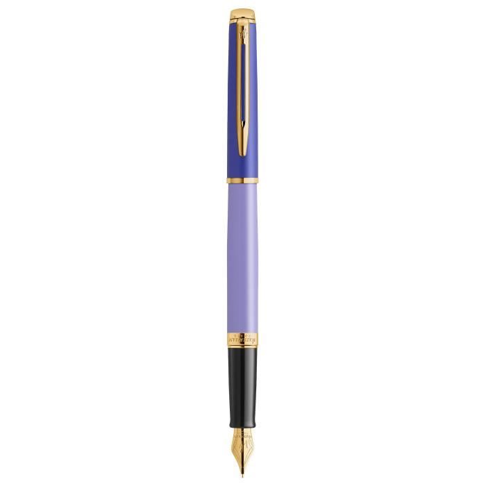 Stylo Plume - Waterman - Hémisphère - Laque Violette - Finition Plaqué or - Plume Fine