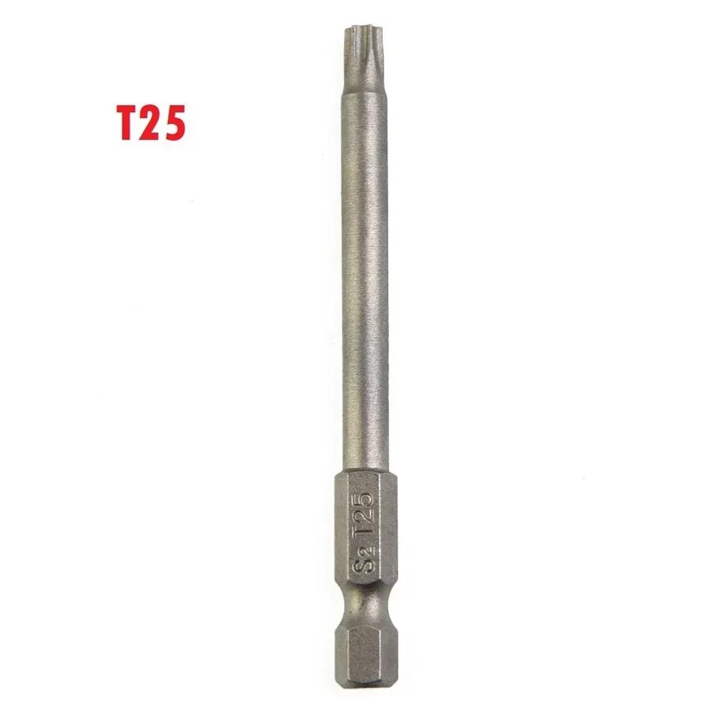 1Pc 75mm Long T6-T40 Magnetic Torx Screwdriver Bits Set Electric Screwdriver HeadT6,T7,T8, T10, T15, T20, T25, T27, T30, T40