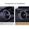 Car Air Vent Ring Outlet Cover Case Carbon Fiber Shell Housing Sticker Decor For Mini Cooper One S JCW F55 F56 F57