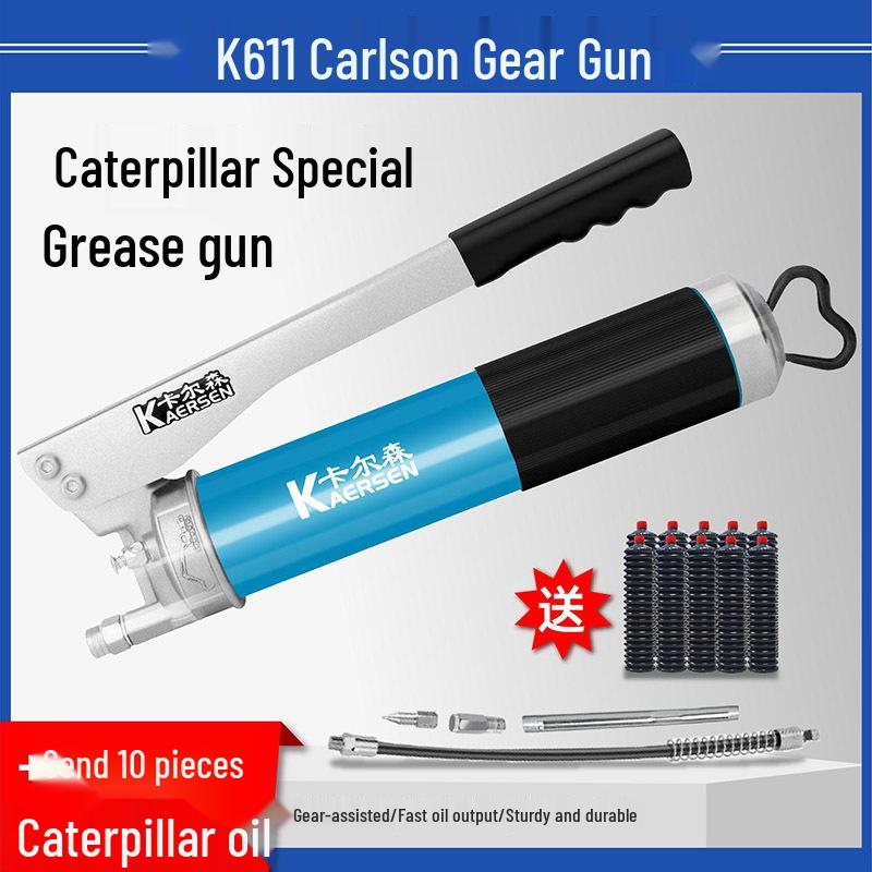 Carlson Zipper Grease Gun: Mini Excavator Chain Type Mechanical Lubricating Oil Bullet Gun