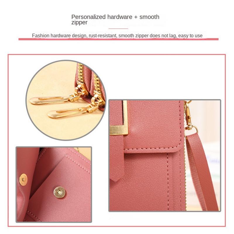 Women Bags Soft Leather Wallets Touch Screen Cell Phone Purse Crossbody Shoulder Strap Handbag for Female Cheap Women's Bags