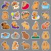 50 Capybara Cartoon Stickers: Cute Animal Decoration for Stationery and Phone