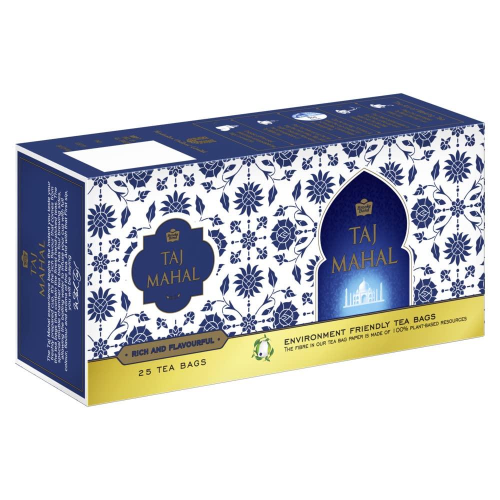 Taj Mahal Brooke Bond, 25 Tea Bags, 47.5 Grams