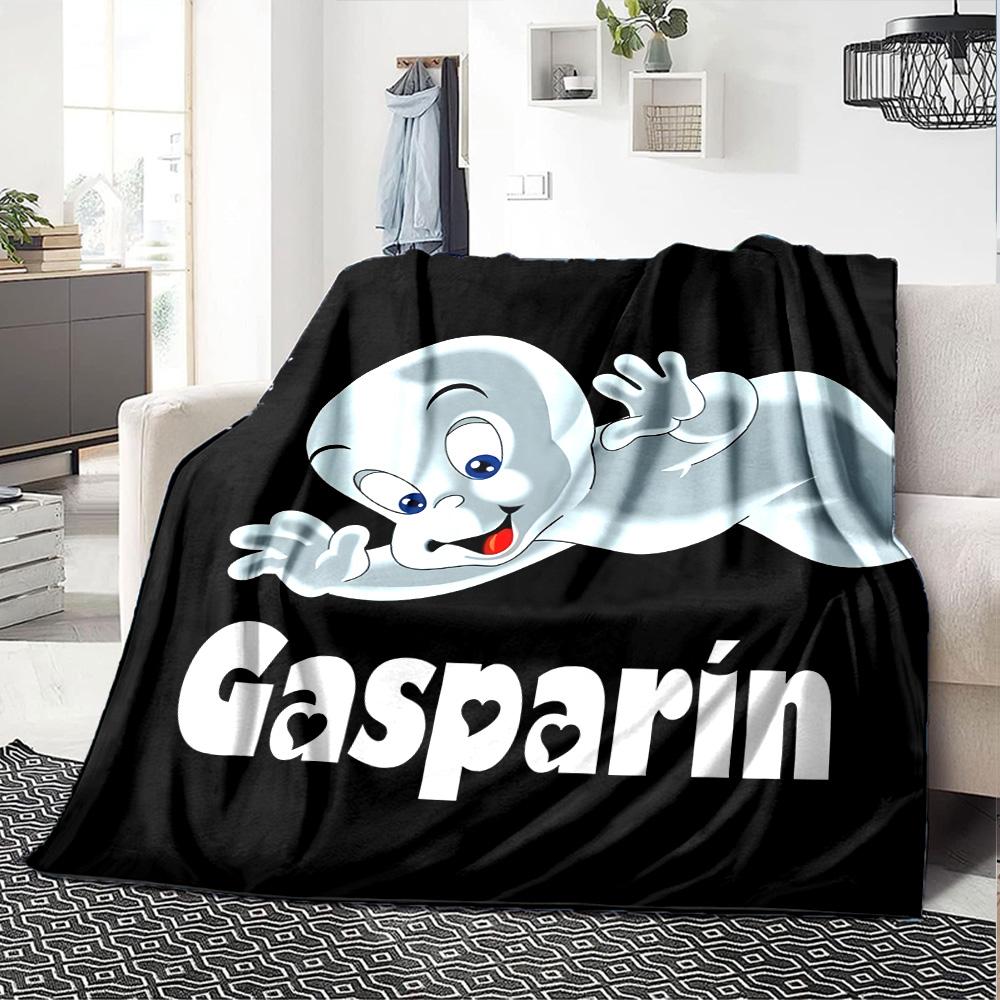 1pc Casper1 Blanket, Gift, for Men and Women, Soft Blanket, Good for Sofa Bed Couch Travel, Lightweight Flannel Blanket